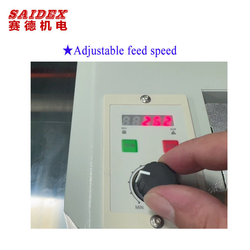 P1080 미니 연마기는 최대 30mm 두께까지 연마 가능하며, 연마 각도는 0도에서 60도까지 조절 가능합니다.