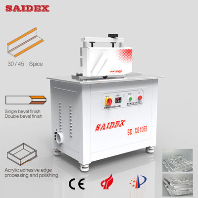 2.5kw 10A 전기 아크릴 정리 기계 길이는 1000mm 250kg 작은 45도 비벨링 둥근 가장자리 닦기 기계